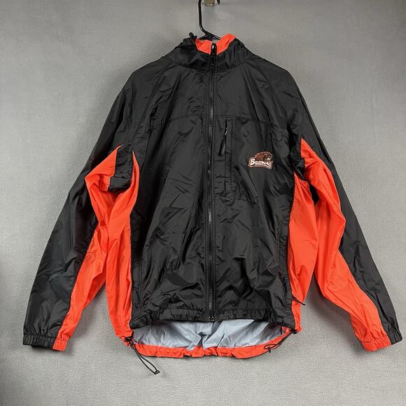 Columbia Jacket Mens Large Black Oregon State Beavers Full Zip Football - Picture 1 of 9